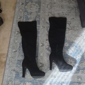 Dream Pairs Black Over the Knee Boots